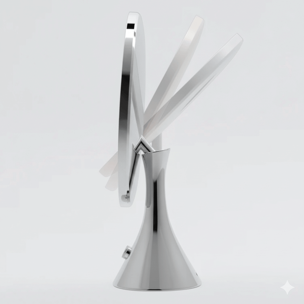 LumiGlam Pro Cosmetic Vanity Mirror in Chrome