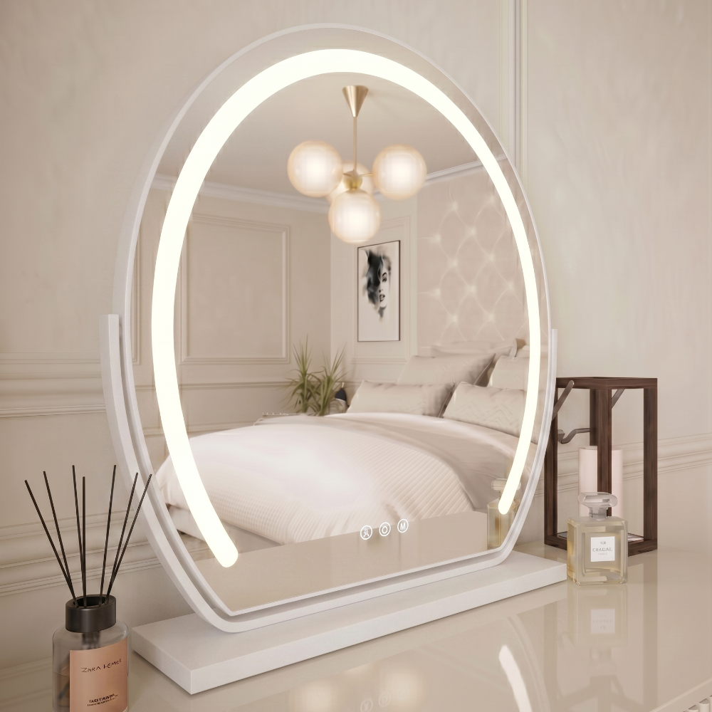 Pre Order Delivery End of April Mila LED Vanity Mirror White
