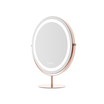 Pre Order End of April Celeste LED Vanity Mirror — Rose Gold in sleek design with adjustable lighting.