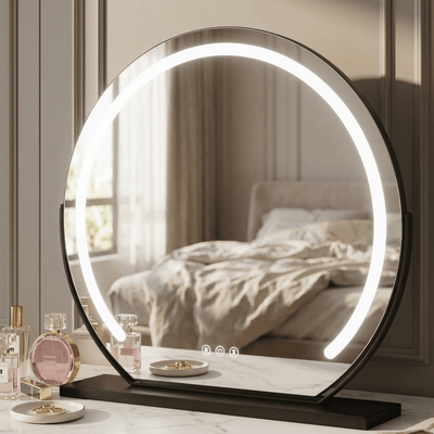 LED Vanity Mirror elegantly illuminating a stylish dressing table.