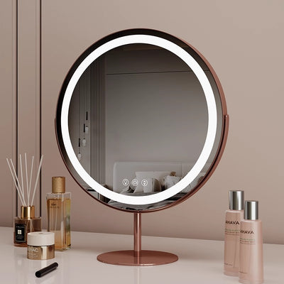 Pre Order End of April Celeste LED Vanity Mirror — Rose Gold