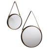 Metal Framed Marston Hanging Mirrors (Bronze-Set of 2)
