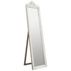 Wooden Cheval Floor Mirror-White