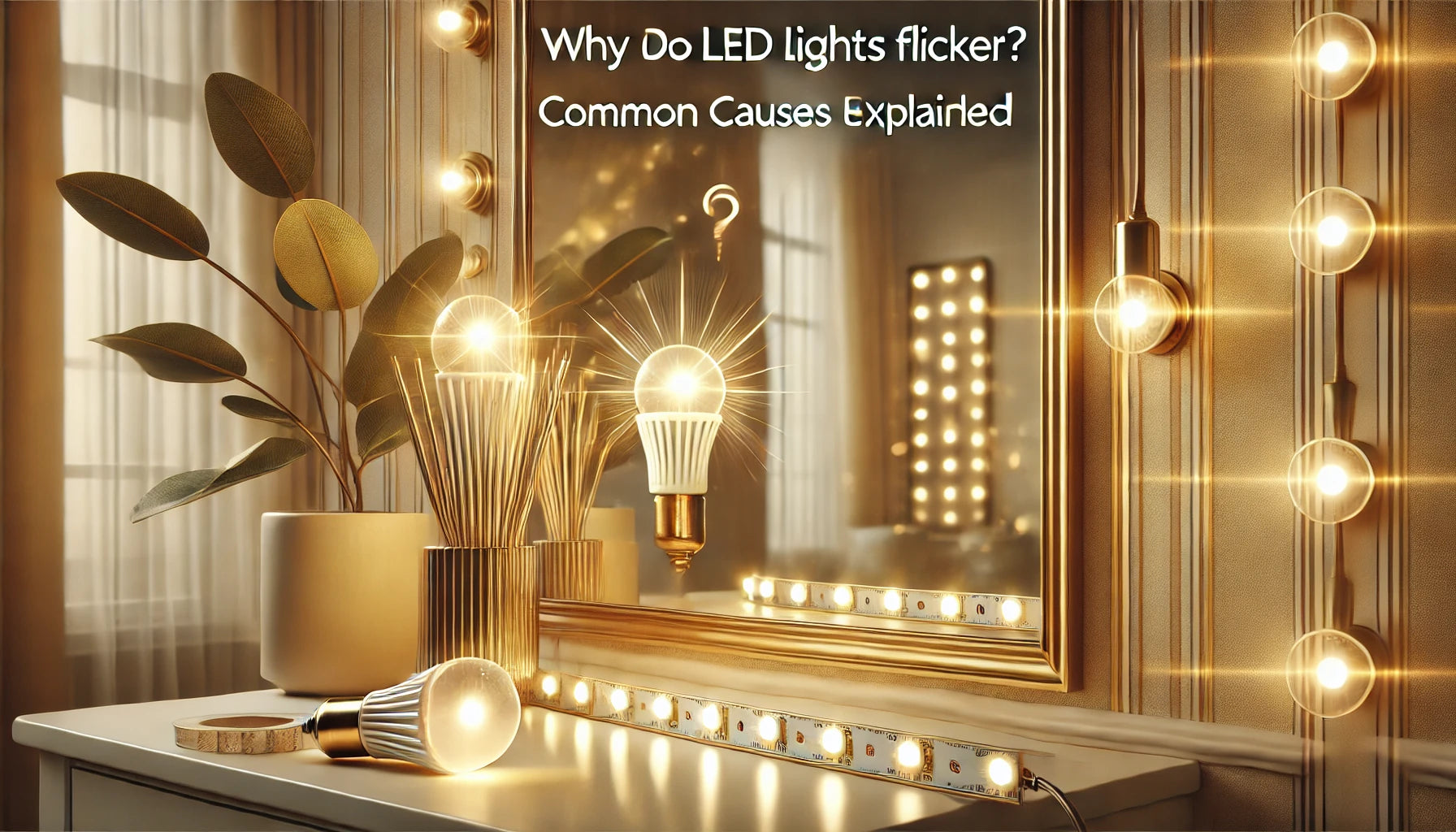 Why Do LED Lights Flicker? Common Causes Explained - hollywood mirrors