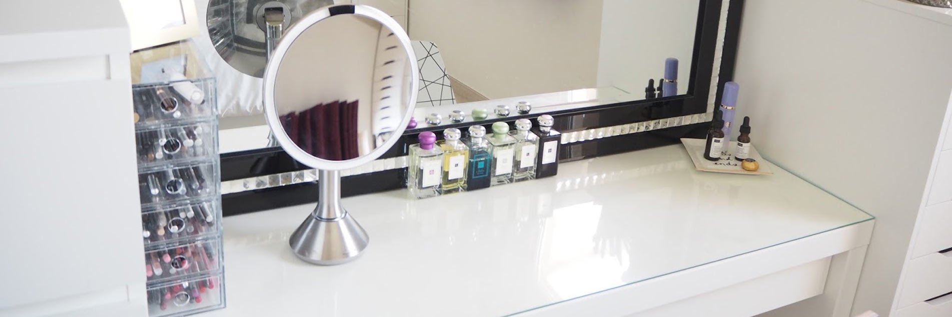 dressing table and in the drawers