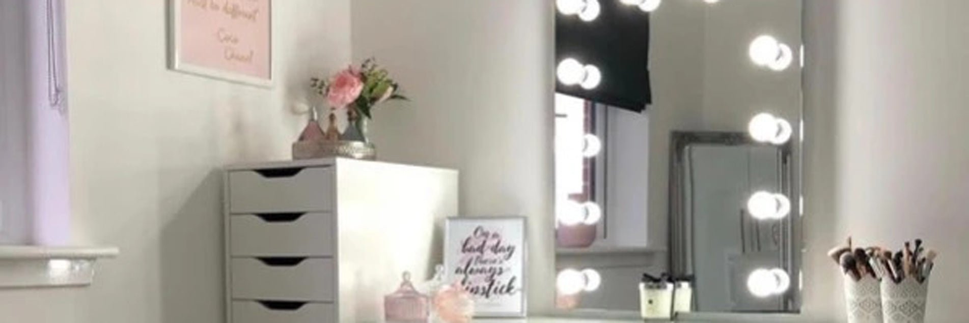 Monroe Hollywood Mirror Wall Mounted