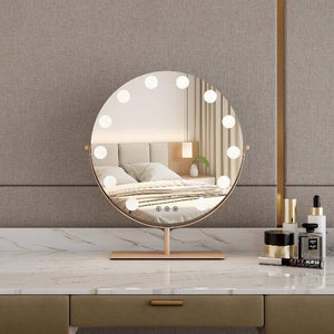 Round Mirrors with Lights