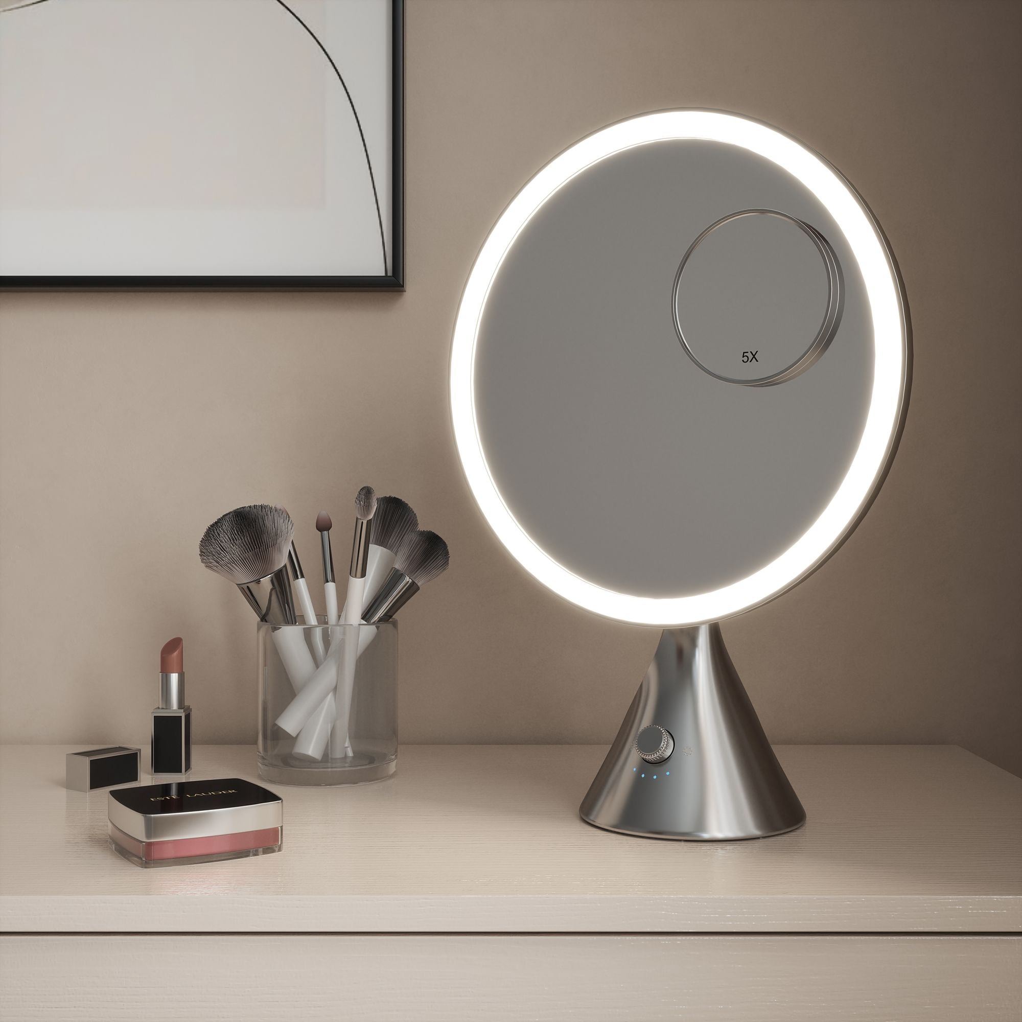 Pre Order Mid June LumiGlam Pro Cosmetic Vanity Mirror in Chrome