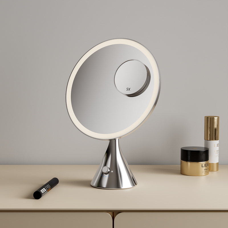 Pre Order Mid June LumiGlam Pro Cosmetic Vanity Mirror in Chrome