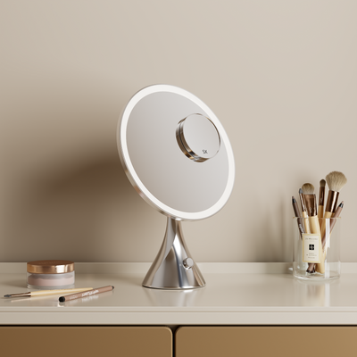 Pre Order Mid June LumiGlam Pro Cosmetic Vanity Mirror in Chrome