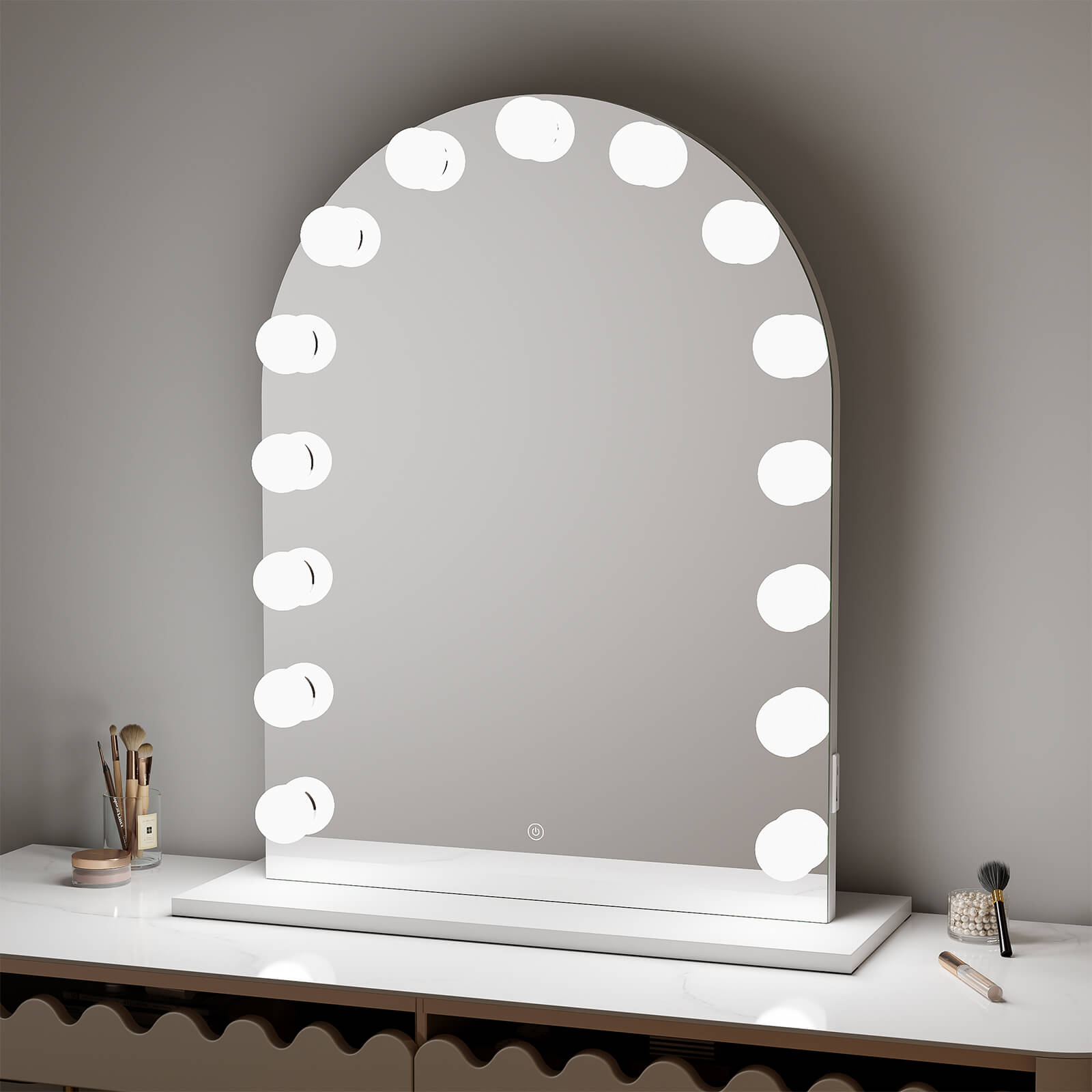 Pre Order Mid June Charlize Arch Hollywood Mirror Table Top