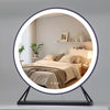 PRE ORDER Mid JUNE Grace Round Hollywood Mirror Black 60x63cm