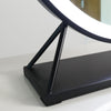 PRE ORDER Mid JUNE Grace Round Hollywood Mirror Black 60x63cm