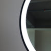 PRE ORDER Mid JUNE Grace Round Hollywood Mirror Black 60x63cm