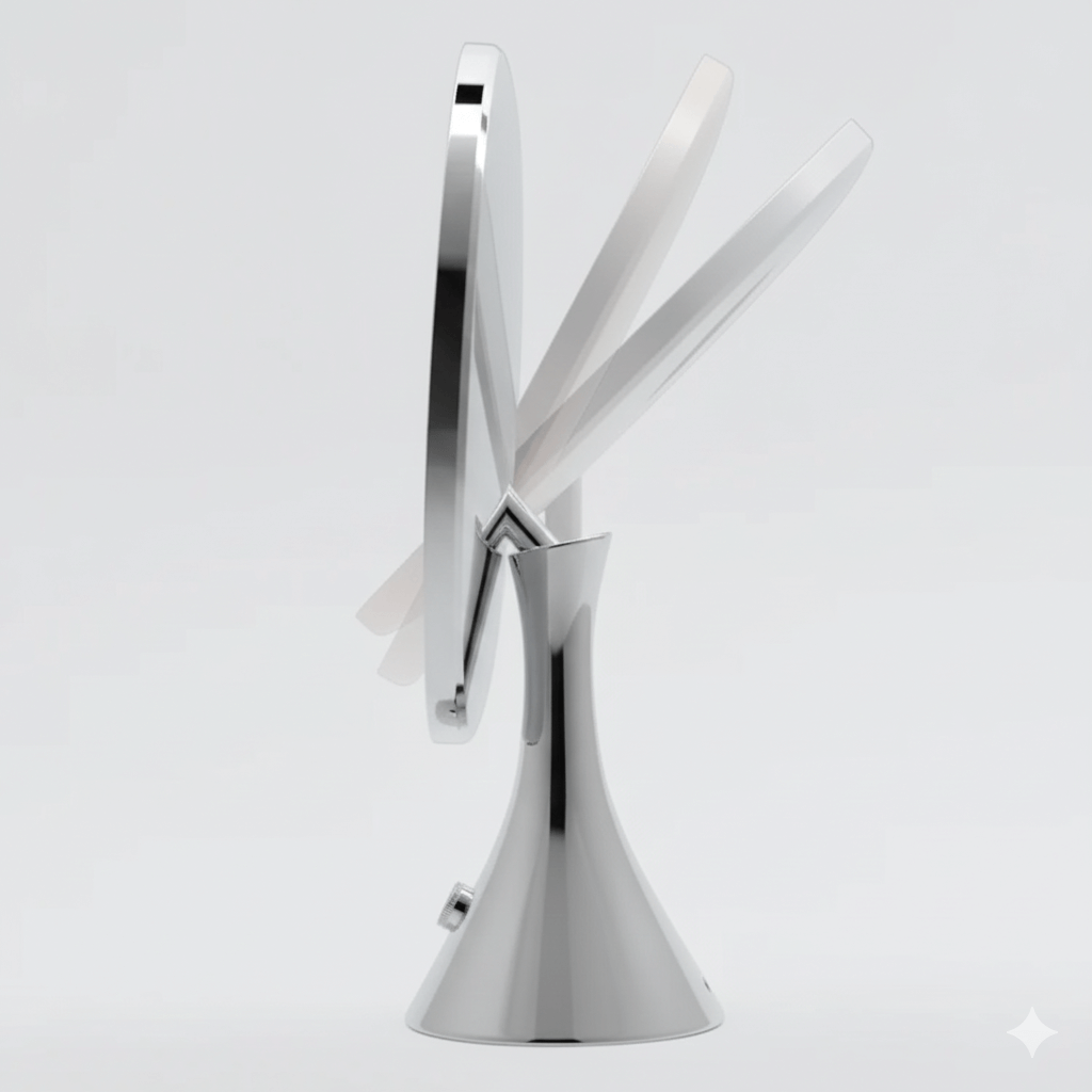 LumiGlam Pro Cosmetic Vanity Mirror in Chrome