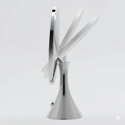 LumiGlam Pro Cosmetic Vanity Mirror in Chrome