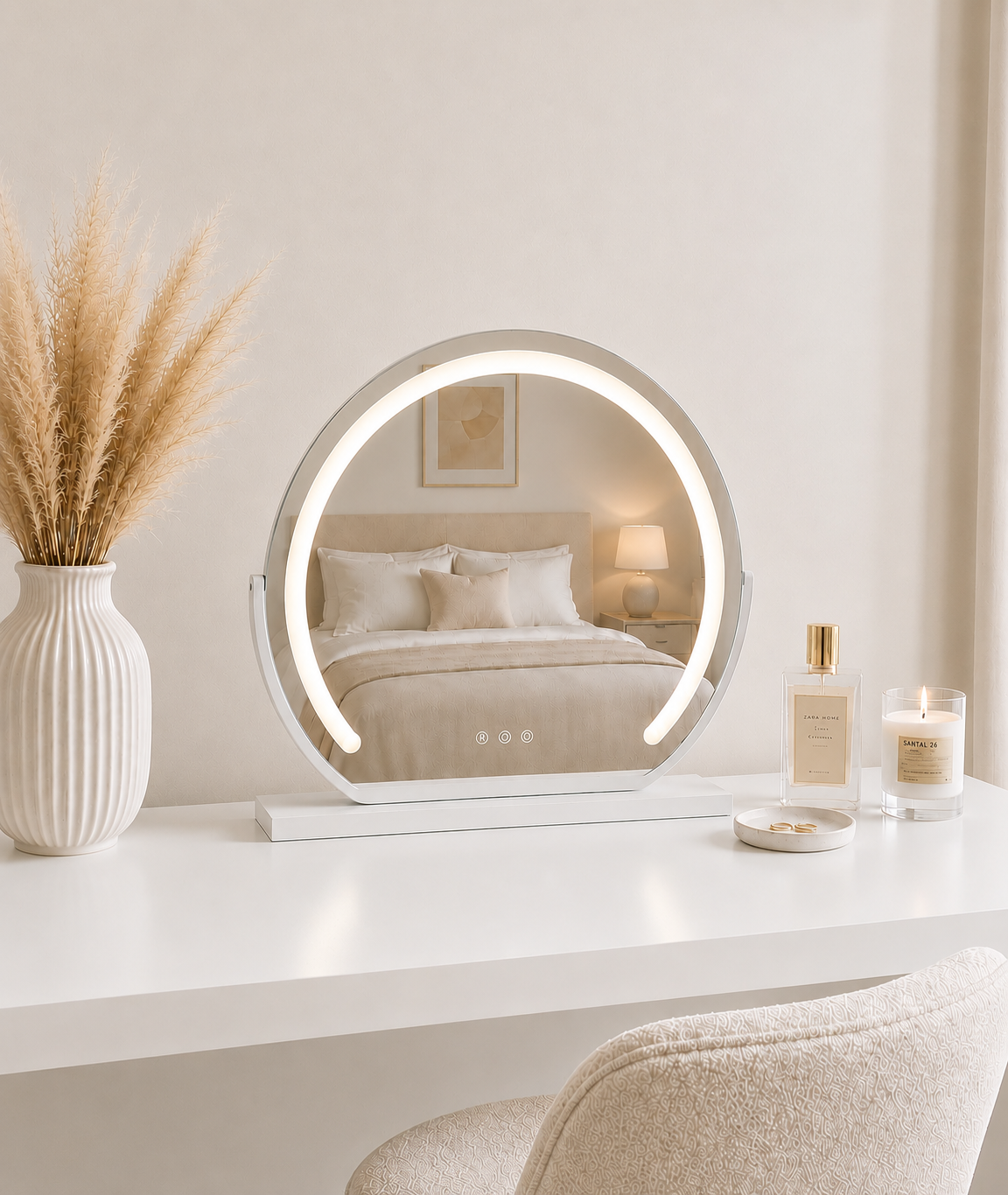 Mila LED Vanity Mirror White