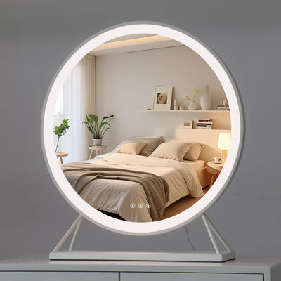 PRE ORDER Mid JUNE Marilyn Round Hollywood Mirror White 60x63cm