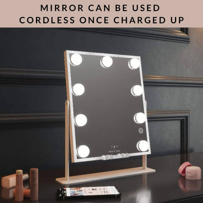 Renée Bluetooth Hollywood Mirror 30x25cm