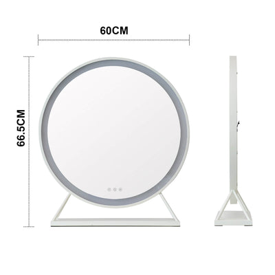 PRE ORDER Mid JUNE Marilyn Round Hollywood Mirror White 60x63cm