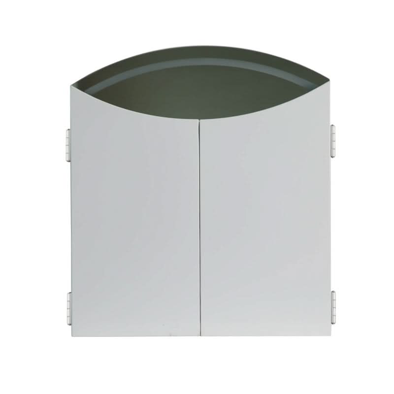 Cate Triple Dressing Table Mirror with curved trifold design and LED lighting, offering elegant and practical visibility for flawless beauty.