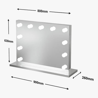 Hepburn Hollywood Mirror 80x60cm