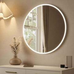Ava Round Wall Mounted Mirror Backlit