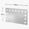 PRE ORDER END MAY Nicole Hollywood Mirror Wall Mounted 100 x 60cm