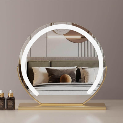 Sienna LED Vanity Mirror with powerful lighting, showcasing elegant design and smooth reflections.