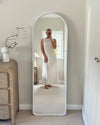 Sophia Full Length Arch Mirror White Frame