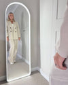 Sophia Full Length Arch Mirror White Frame