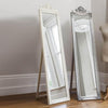 Wooden Cheval Floor Mirror-White