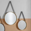 Metal Framed Marston Hanging Mirrors (Gold-Set of 2)