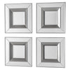 Silver Small Square Set of 4