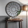 Large Round Chic Window Mirror