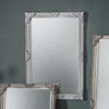 Stone Gray Small Baroque Style Mirror