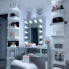 mirrord dressing table and mirror with lights