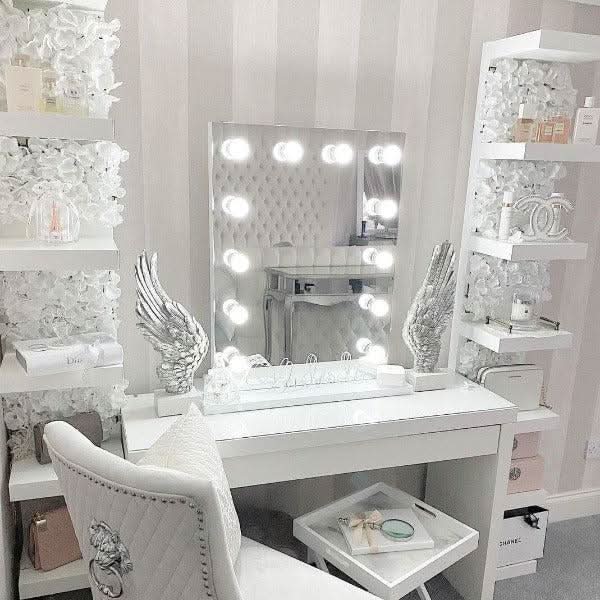 Alicia Hollywood Style Mirror with Lights 80 x 60cm-hollywood mirrors