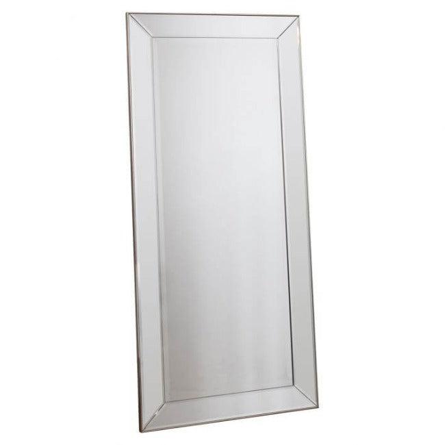 Baskin Rectangle Champagne Mirror - Full Length with bevelled frame, elegant and luxurious home décor accent.