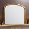 Dome Overmantle Mirror in Gold 94 x 118cm