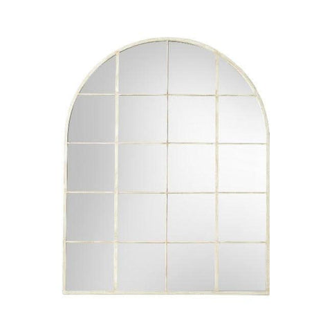 Hailey White Arch Wall Mirror