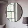 round wall mirror 80cm frameless thin