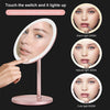 Cosmetic Makeup Mirror Pink Diameter 20cm
