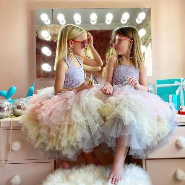 Nicole mirror wall mounted above dressing table