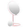 Cosmetic Makeup Mirror Pink Diameter 20cm