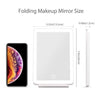 LED Compact Travel Makeup Mirror White 20cm x 13.5cm