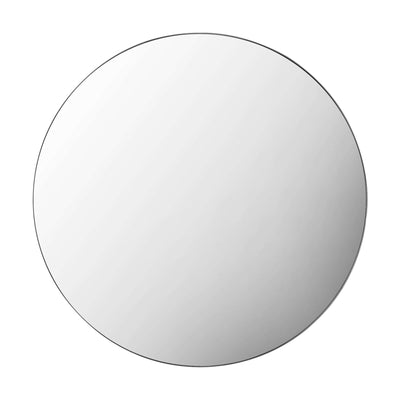 Scandi Large Round Mirror Silver 80cm